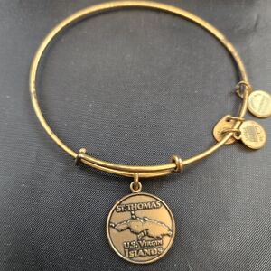 Alex and Ani Gold Tone St. Thomas Bracelet 2014